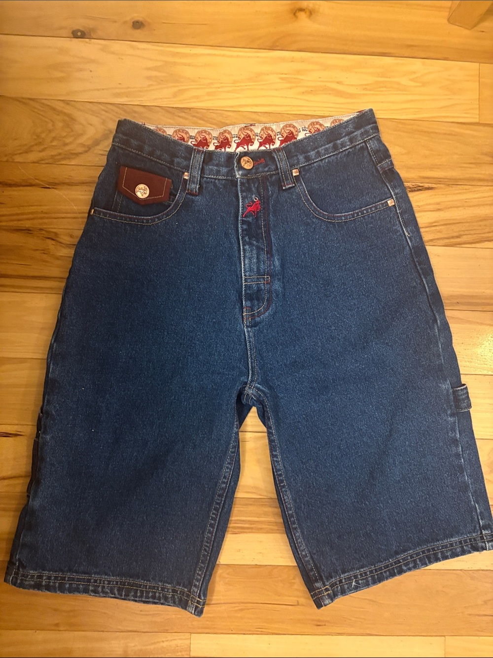 90’s Paco Dark Blue Denim Carpenter Shorts (size 14)